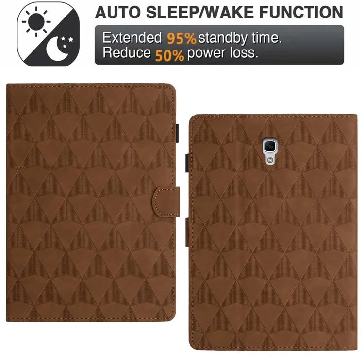 For Samsung Galaxy Tab A 10.5 (2018) T590 Case Stand Diamond Pattern Tablet Leather Cover