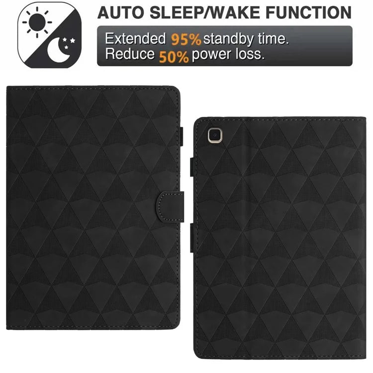 For Samsung Galaxy Tab A7 10.4 (2022) / (2020) Case Diamond Pattern Leather Cover Stand