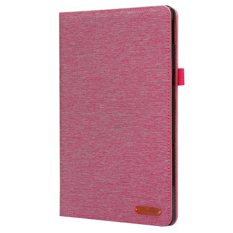 For Lenovo Tab M10 Plus (3rd Gen) Tablet Case Cloth Texture Card Holder Leather Cover