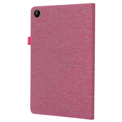 For Lenovo Tab M10 Plus (3rd Gen) Tablet Case Cloth Texture Card Holder Leather Cover