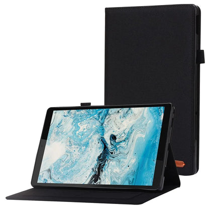 For Lenovo Tab M10 Plus (3rd Gen) Tablet Case Cloth Texture Card Holder Leather Cover