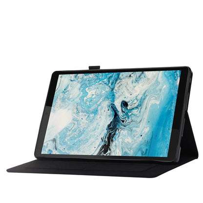 For Lenovo Tab M10 Plus (3rd Gen) Tablet Case Cloth Texture Card Holder Leather Cover