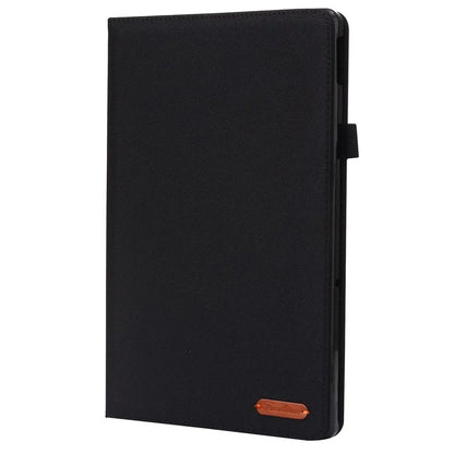 For Lenovo Tab M10 Plus (3rd Gen) Tablet Case Cloth Texture Card Holder Leather Cover
