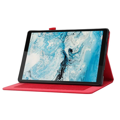 For Lenovo Tab M10 Plus (3rd Gen) Tablet Case Cloth Texture Card Holder Leather Cover