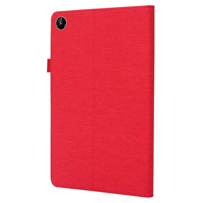 For Lenovo Tab M10 Plus (3rd Gen) Tablet Case Cloth Texture Card Holder Leather Cover
