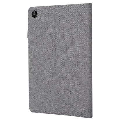 For Lenovo Tab M10 Plus (3rd Gen) Tablet Case Cloth Texture Card Holder Leather Cover