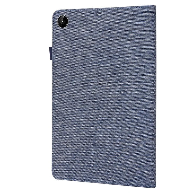 For Lenovo Tab M10 Plus (3rd Gen) Tablet Case Cloth Texture Card Holder Leather Cover