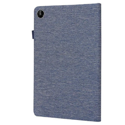 For Lenovo Tab M10 Plus (3rd Gen) Tablet Case Cloth Texture Card Holder Leather Cover
