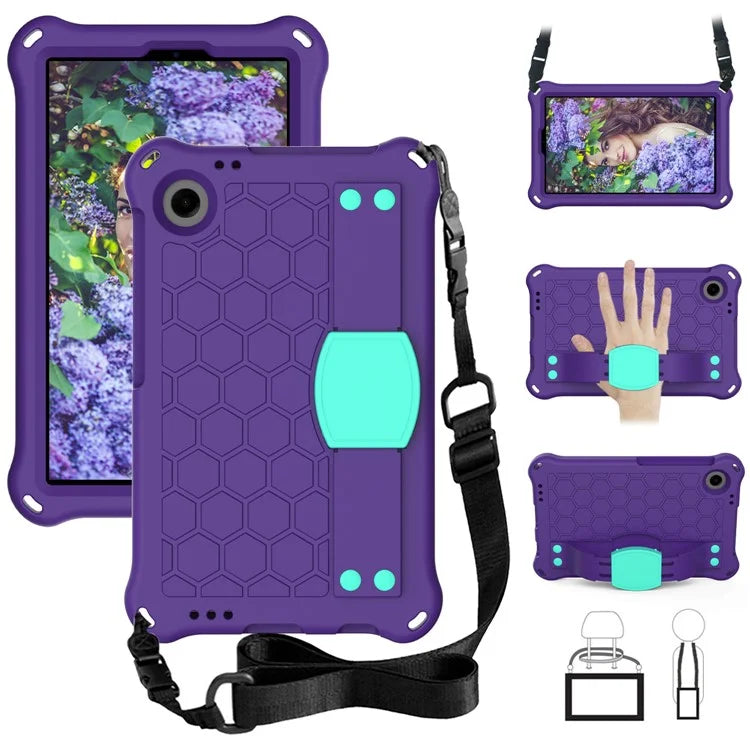 For Samsung Galaxy Tab A9+ Honeycomb Texture Case Kickstand EVA Tablet Cover