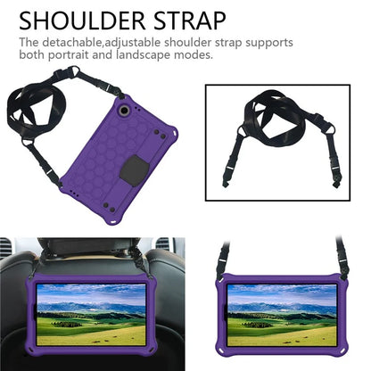 For Samsung Galaxy Tab A9+ Honeycomb Texture Case Kickstand EVA Tablet Cover
