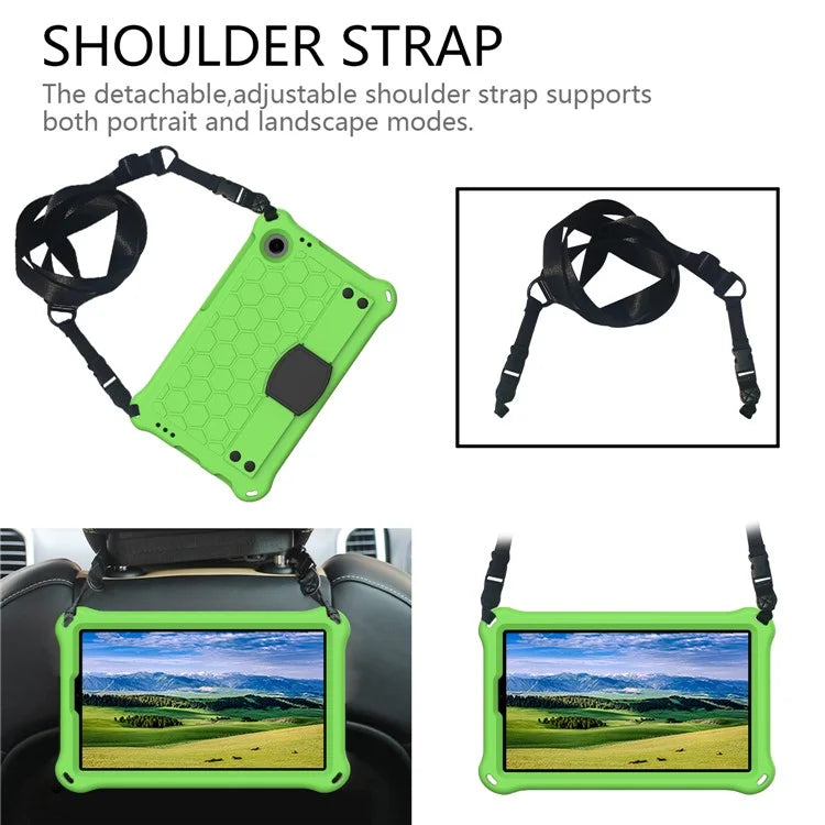 For Samsung Galaxy Tab A9+ Honeycomb Texture Case Kickstand EVA Tablet Cover