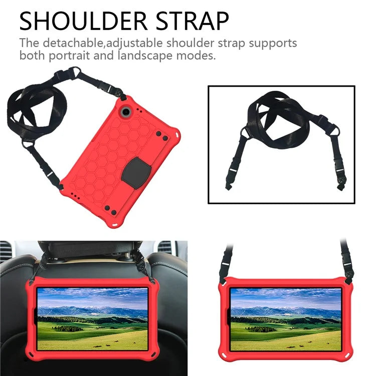 For Samsung Galaxy Tab A9+ Honeycomb Texture Case Kickstand EVA Tablet Cover