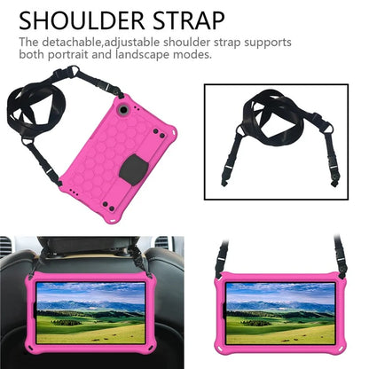 For Samsung Galaxy Tab A9+ Honeycomb Texture Case Kickstand EVA Tablet Cover