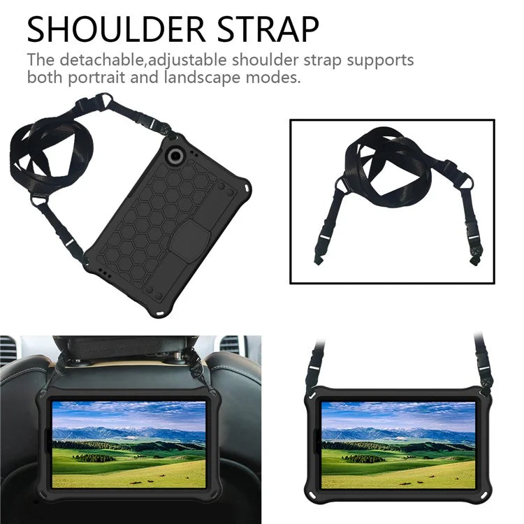 For Samsung Galaxy Tab A9+ Honeycomb Texture Case Kickstand EVA Tablet Cover