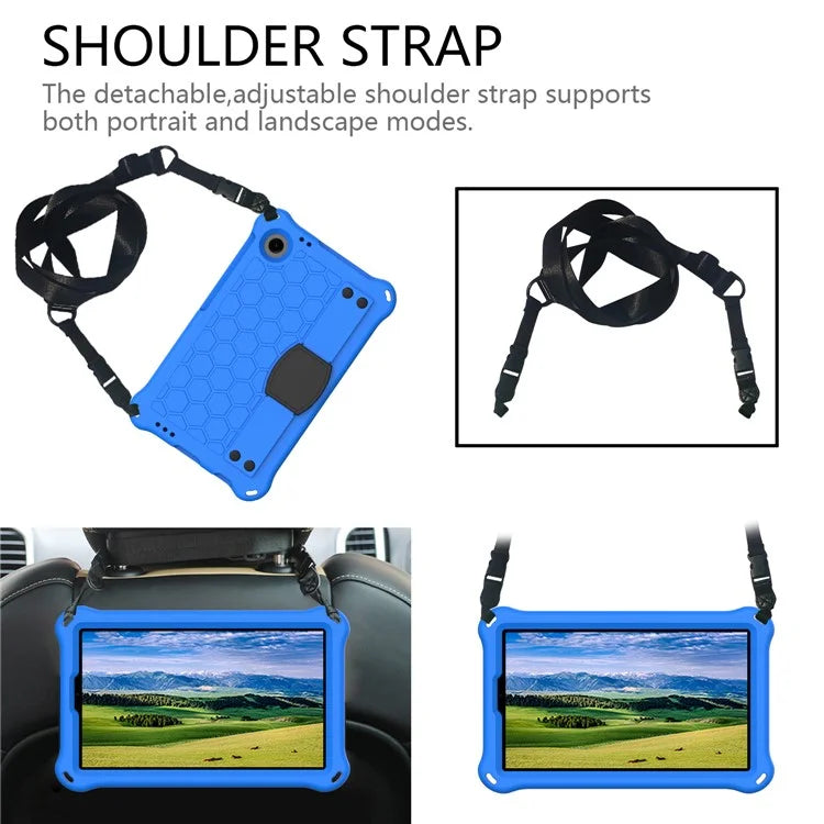For Samsung Galaxy Tab A9+ Honeycomb Texture Case Kickstand EVA Tablet Cover