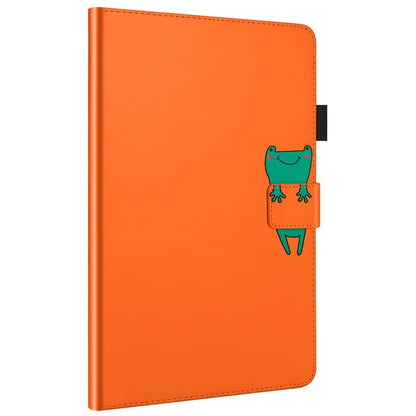 For iPad 10.2 (2020) Case Cartoon Animal Pattern Leather Tablet Cover with Card Holder