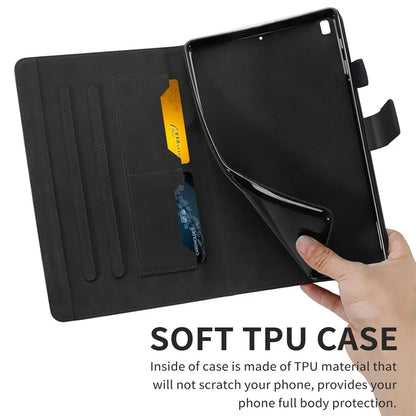 For iPad 10.2 (2020) Case Cartoon Animal Pattern Leather Tablet Cover with Card Holder