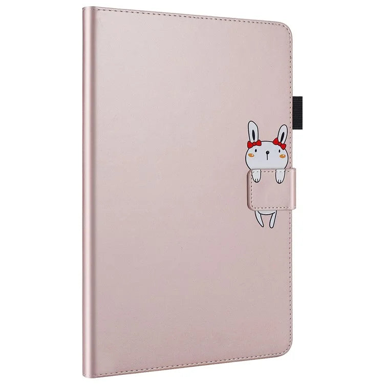 For iPad Pro 11 (2020) / (2021) / (2022) Stand Case Card Holder Cartoon Animal Pattern Leather Cover