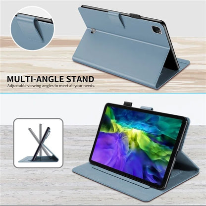 For iPad Pro 11 (2020) / (2021) / (2022) Stand Case Card Holder Cartoon Animal Pattern Leather Cover