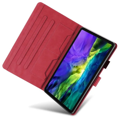 For iPad Pro 11 (2020) / (2021) / (2022) Stand Case Card Holder Cartoon Animal Pattern Leather Cover