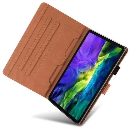 For iPad Pro 11 (2020) / (2021) / (2022) Stand Case Card Holder Cartoon Animal Pattern Leather Cover