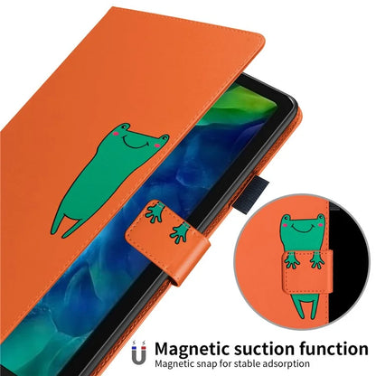 For iPad Pro 11 (2020) / (2021) / (2022) Stand Case Card Holder Cartoon Animal Pattern Leather Cover