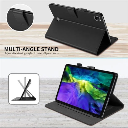 For iPad Pro 11 (2020) / (2021) / (2022) Stand Case Card Holder Cartoon Animal Pattern Leather Cover