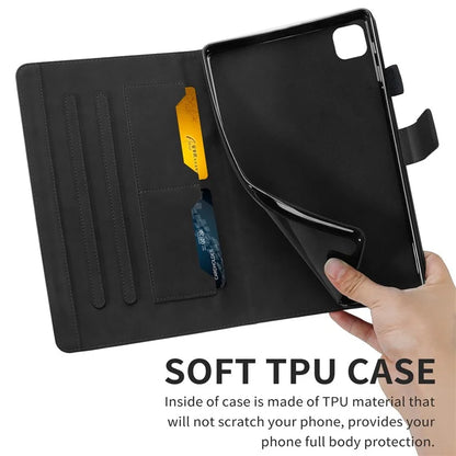 For iPad Pro 11 (2020) / (2021) / (2022) Stand Case Card Holder Cartoon Animal Pattern Leather Cover
