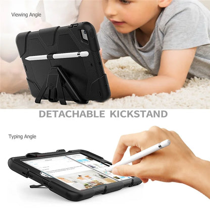 For iPad mini 4 / mini (2019) 7.9 inch Kickstand Case Tablet Case with PET Screen Protector
