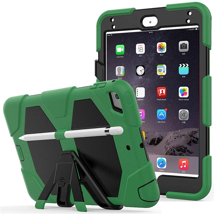 For iPad mini 4 / mini (2019) 7.9 inch Kickstand Case Tablet Case with PET Screen Protector