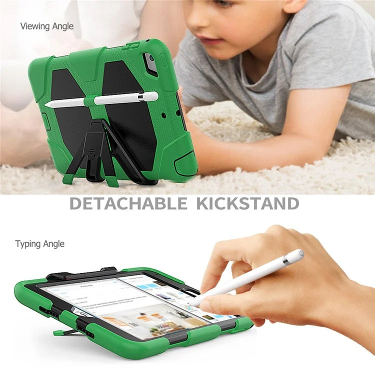 For iPad mini 4 / mini (2019) 7.9 inch Kickstand Case Tablet Case with PET Screen Protector