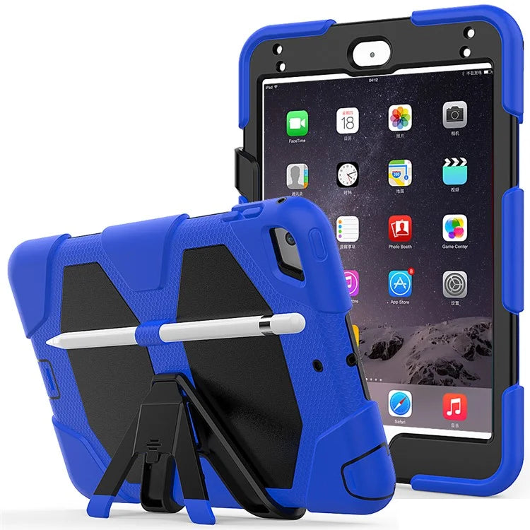 For iPad mini 4 / mini (2019) 7.9 inch Kickstand Case Tablet Case with PET Screen Protector