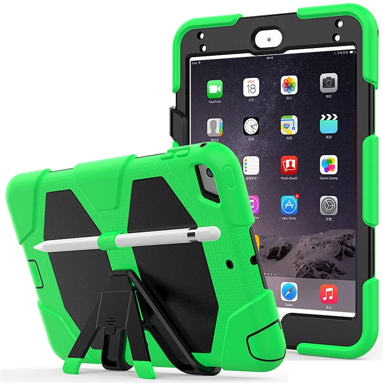 For iPad mini 4 / mini (2019) 7.9 inch Kickstand Case Tablet Case with PET Screen Protector