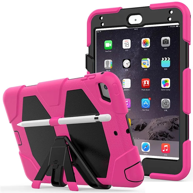 For iPad mini 4 / mini (2019) 7.9 inch Kickstand Case Tablet Case with PET Screen Protector
