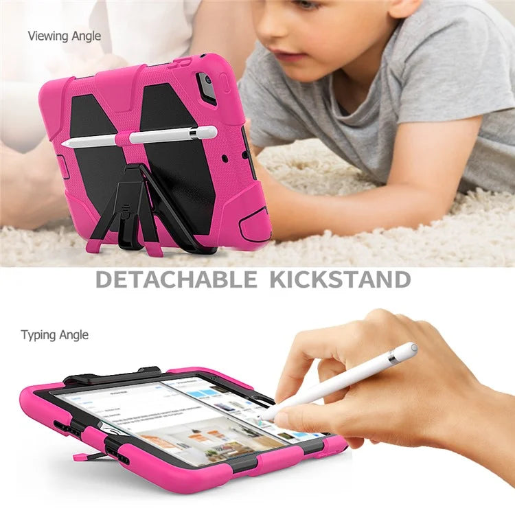 For iPad mini 4 / mini (2019) 7.9 inch Kickstand Case Tablet Case with PET Screen Protector