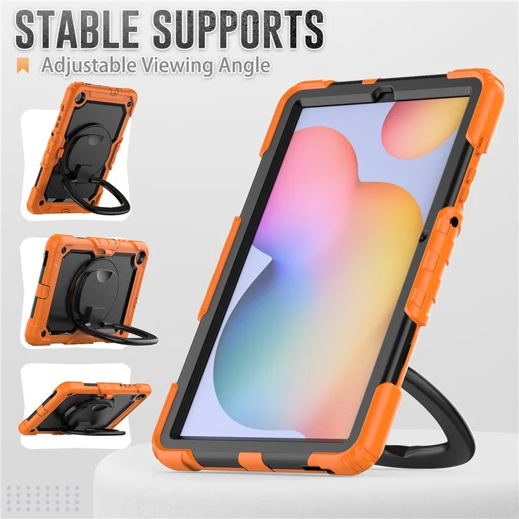 For Samsung Galaxy Tab S6 Lite (2024) / S6 Lite (2022) / S6 Lite (2020) P610 P615 P613 P619 Case Tablet Kickstand Cover with Shoulder Strap