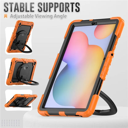 For Samsung Galaxy Tab S6 Lite (2024) / S6 Lite (2022) / S6 Lite (2020) P610 P615 P613 P619 Case Tablet Kickstand Cover with Shoulder Strap