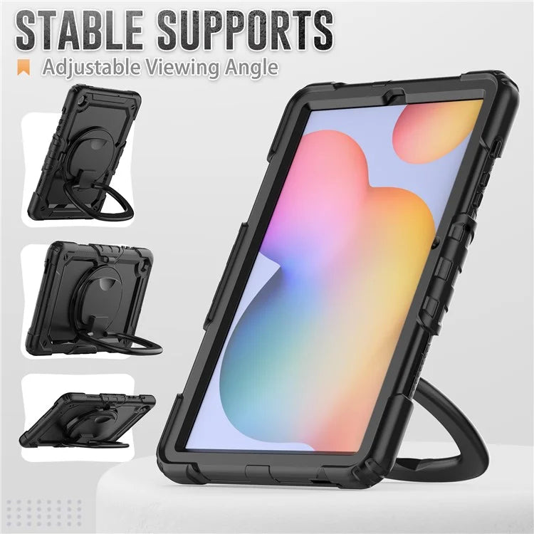 For Samsung Galaxy Tab S6 Lite (2024) / S6 Lite (2022) / S6 Lite (2020) P610 P615 P613 P619 Case Tablet Kickstand Cover with Shoulder Strap