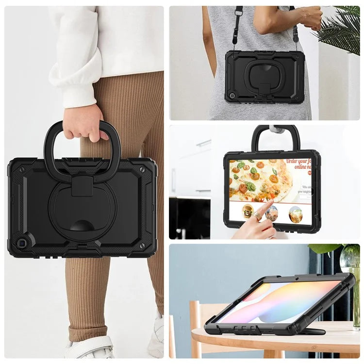 For Samsung Galaxy Tab S6 Lite (2024) / S6 Lite (2022) / S6 Lite (2020) P610 P615 P613 P619 Case Tablet Kickstand Cover with Shoulder Strap