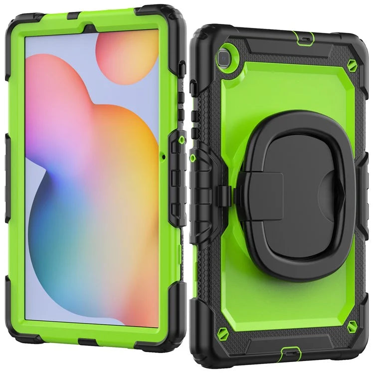 For Samsung Galaxy Tab S6 Lite (2024) / S6 Lite (2022) / S6 Lite (2020) P610 P615 P613 P619 Case Tablet Kickstand Cover+Yellowgreen PC