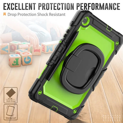 For Samsung Galaxy Tab S6 Lite (2024) / S6 Lite (2022) / S6 Lite (2020) P610 P615 P613 P619 Case Tablet Kickstand Cover+Yellowgreen PC