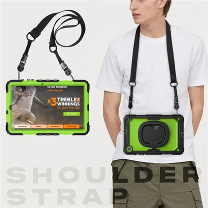 For Samsung Galaxy Tab S6 Lite (2024) / S6 Lite (2022) / S6 Lite (2020) P610 P615 P613 P619 Case Tablet Kickstand Cover+Yellowgreen PC