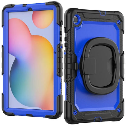 For Samsung Galaxy Tab S6 Lite (2024) / S6 Lite (2022) / S6 Lite (2020) P610 P615 P613 P619 Case Tablet Kickstand Cover+Dark Blue PC
