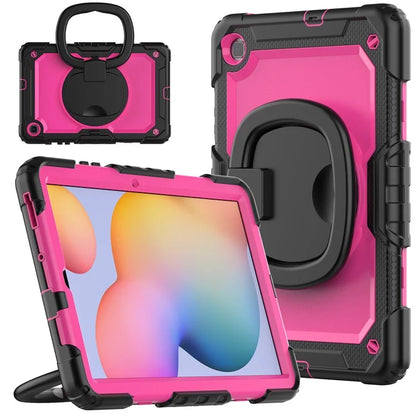 For Samsung Galaxy Tab S6 Lite (2024) / S6 Lite (2022) / S6 Lite (2020) P610 P615 P613 P619 Case Tablet Kickstand Cover+Rose PC