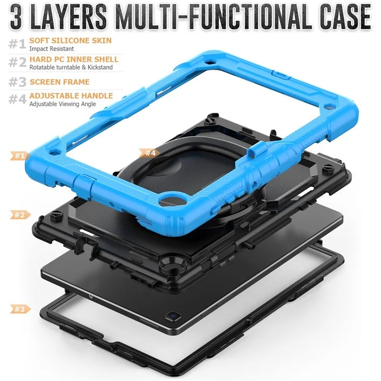 For Samsung Galaxy Tab S6 Lite (2024) / S6 Lite (2022) / S6 Lite (2020) P610 P615 P613 P619 Case Tablet Kickstand Cover