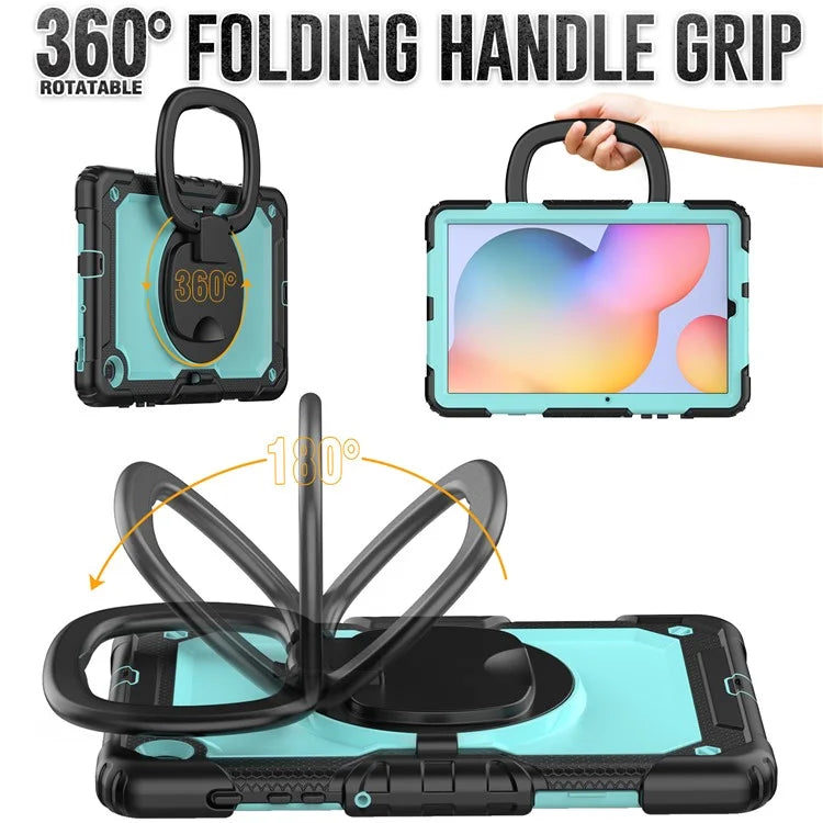 For Samsung Galaxy Tab S6 Lite (2024) / S6 Lite (2022) / S6 Lite (2020) P610 P615 P613 P619 Case Tablet Kickstand Cover+Baby Blue PC