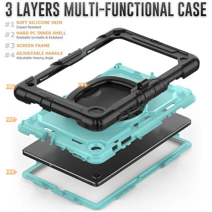For Samsung Galaxy Tab S6 Lite (2024) / S6 Lite (2022) / S6 Lite (2020) P610 P615 P613 P619 Case Tablet Kickstand Cover+Baby Blue PC