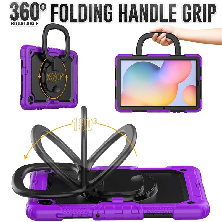 For Samsung Galaxy Tab S6 Lite (2024) / S6 Lite (2022) / S6 Lite (2020) P610 P615 P613 P619 Case Tablet Kickstand Cover with Shoulder Strap