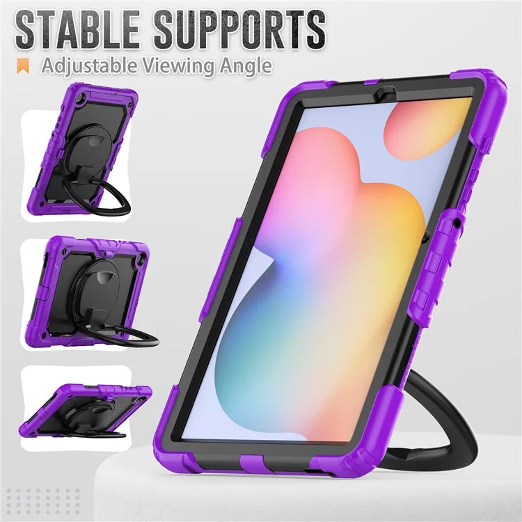 For Samsung Galaxy Tab S6 Lite (2024) / S6 Lite (2022) / S6 Lite (2020) P610 P615 P613 P619 Case Tablet Kickstand Cover with Shoulder Strap