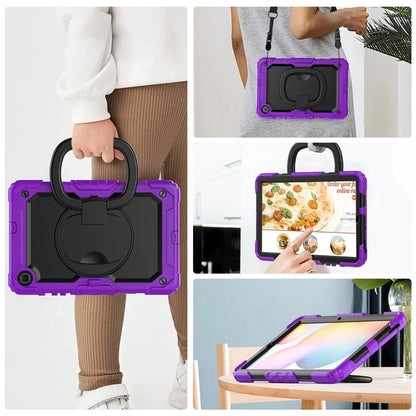 For Samsung Galaxy Tab S6 Lite (2024) / S6 Lite (2022) / S6 Lite (2020) P610 P615 P613 P619 Case Tablet Kickstand Cover with Shoulder Strap